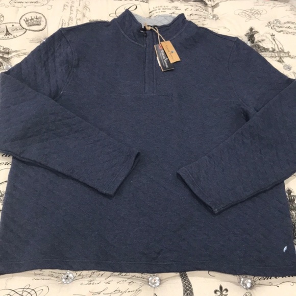 Tailor Vintage Quarter Zip Quilted Knit Pullover - Picture 2 of 6